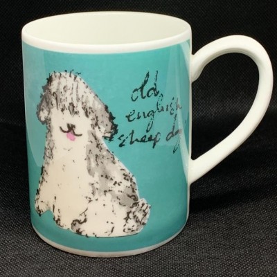 Mug porcelana inglesa - Watercolor Blue Dog