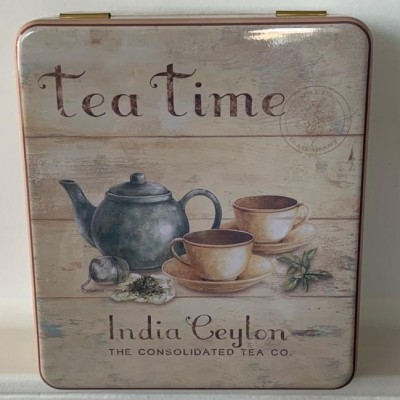 Caja latón (4 Compartimientos) - Tea Time Selection