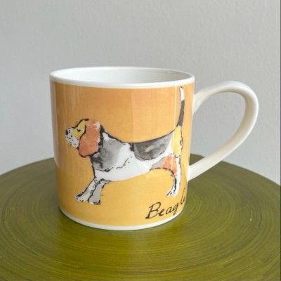 Mug porcelana inglesa - Watercolor yellow